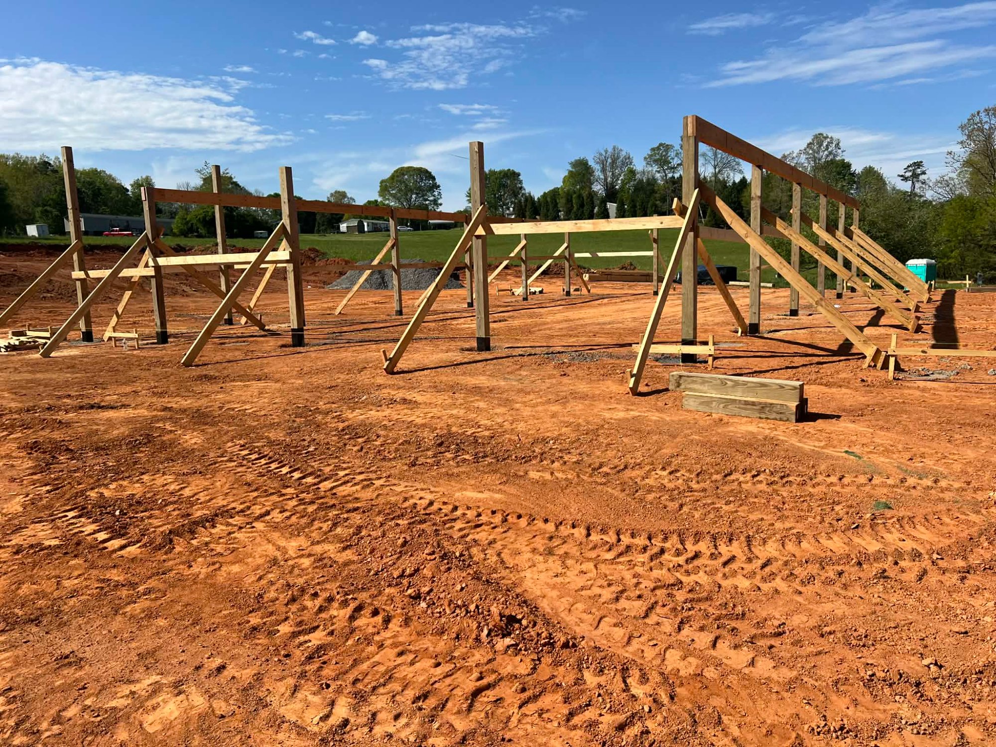 Barn and outbuilding site excavation and grading — Red Line Grading LLC